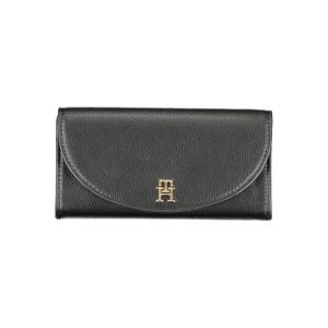 Black Polyurethane Women Wallet
