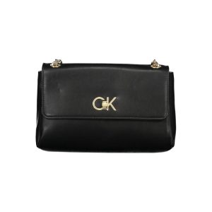 Black Polyurethane Women's Handbag