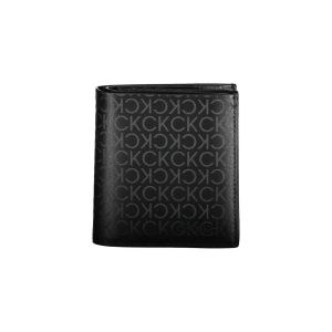 Black Polyurethane Men Wallet