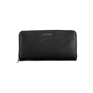 Black Polyurethane Women Wallet