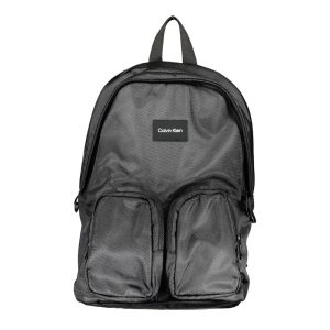 Nero Polyester Mens Backpack