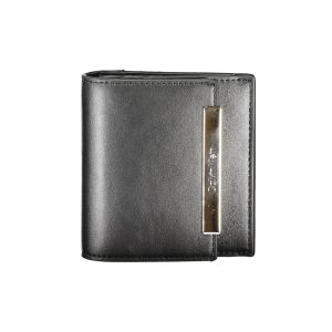 Black Polyurethane Women Wallet