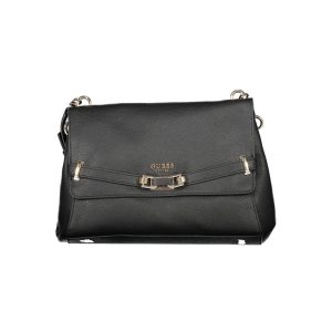Black Polyurethane Women's Handbag