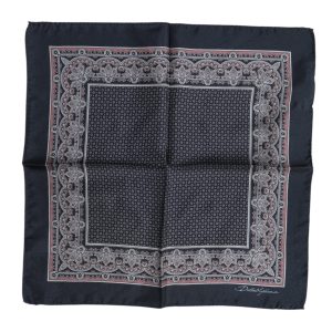 Multicolor Fantasy Silk Square Foulard Scarf