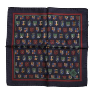 Multicolor Medals Square Foulard Scarf