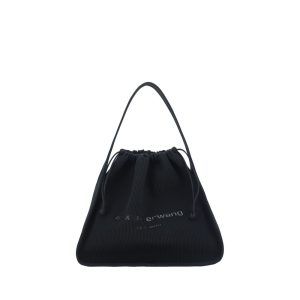 Black Polyester Handbag