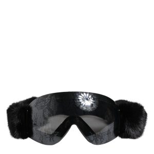 Black Bi0759 Lace Mirrored Ski Goggles Mask Sunglasses