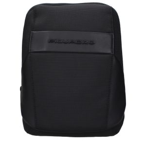 Black Fabric Crossbody Bag