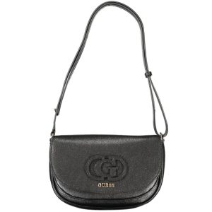 Black Polyethylene Women Handbag