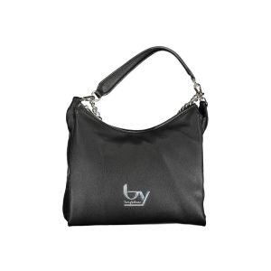 Black Polyurethane Women Handbag