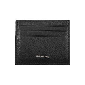 Black Leather Men Wallet Holder