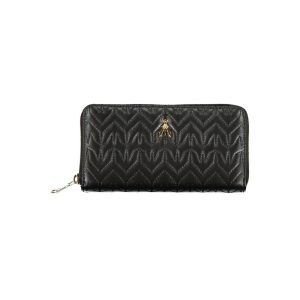 Black Polyurethane Women Wallet