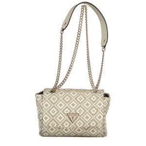 Grey Polyurethane Women Handbag