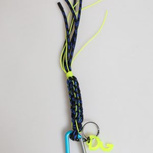 Multicolor Polyester Tape String DG Logo Keychain Keyring