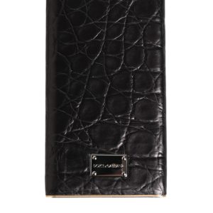 Black Leather Exotic Skin 3000mAh Power Bank Charger USB