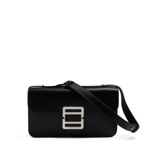 Black Leather Crossbody Bag