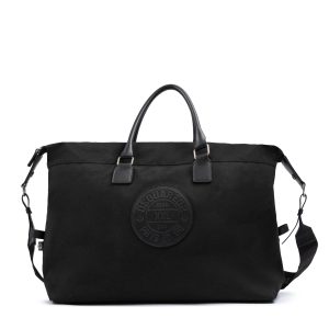 Black Fabric Weekend Travel Bag