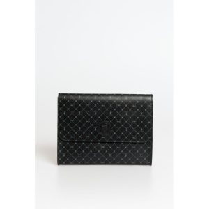 Black Polyester Men Clutch