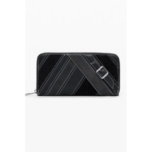 Nero Poliuretano Women Wallet
