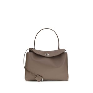 Gray Calf Leather Bos Taurus Shoulder Bag