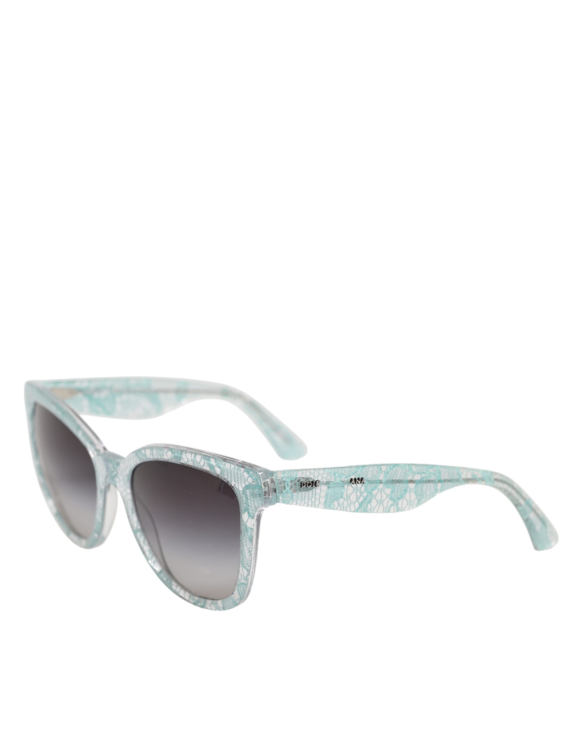 DG4190 Blue Lace Acetate Rectangle Shades Sunglasses - Image 2