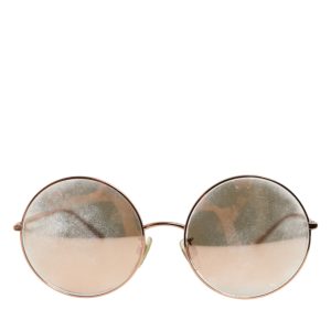 DG2215K Gold Metal Round Shades Eyewear Sunglasses