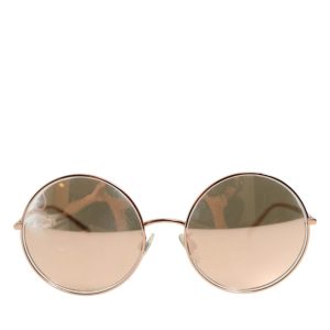 DG2215K Gold Metal Round Shades Eyewear Sunglasses