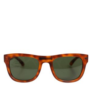 DG6089 Havana Full Rim Round Lenses Foldable Sunglasses