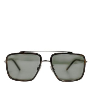 Silver Metal Frame Polarized Navigator Sunglasses