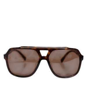 Dark Brown Tortoise Shell Pilot Frame Sunglasses
