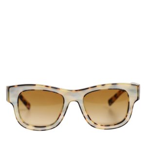 DG4379F White Tortoiseshell Gradient Acetate Shades Sunglasses