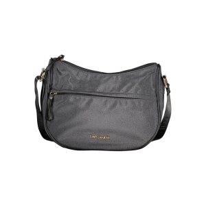 Black Polyester Women Handbag