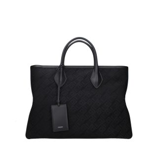 Black Fabric Handbag
