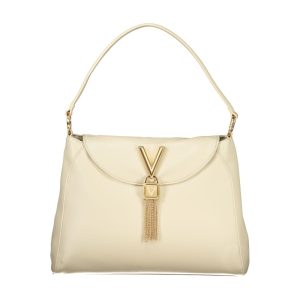 Beige Polyurethane Women Shoulder Bag