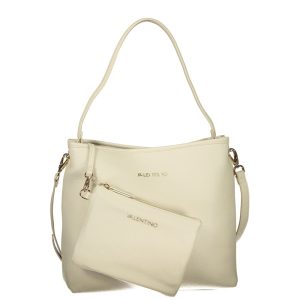 Beige Polyurethane Women Shoulder Bag