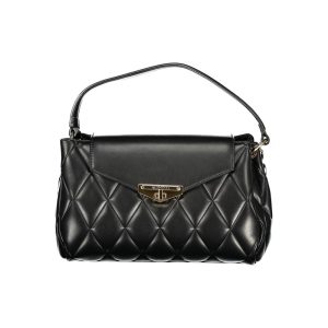 Black Polyurethane Women's Handbag