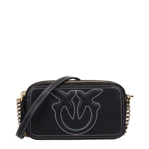 Black Leather Crossbody Bag