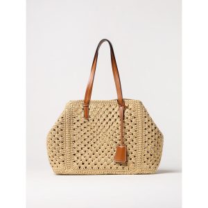Beige Leather Handbag