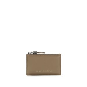 Beige Calf Leather Bos Taurus Wallet