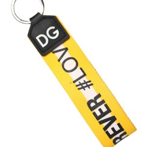 Multicolor Logo Polyester Brass Holder Keychain Keyring