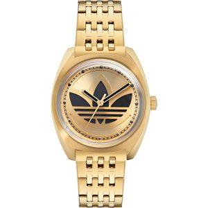 Gold Stainless Steel Dress Watch