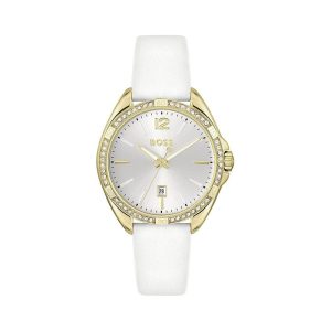 White Stainless Steel Dress Watch