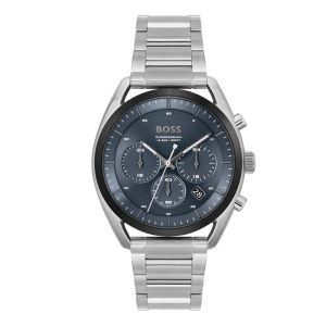 Gray Stainless Steel Dress Watch