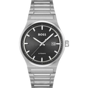 Gray Stainless Steel Dress Watch