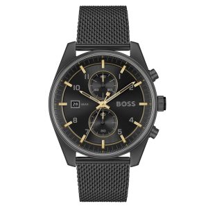 Black Stainless Steel Dress Watch