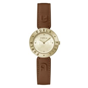 Brown Leather Dress Watch
