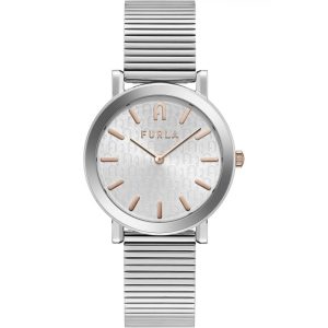 Gray Stainless Steel Dress Watch