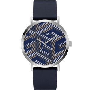 Blue Synthetic Dress Watch