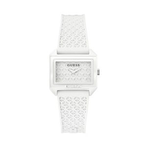 White Synthetic Dress Watch