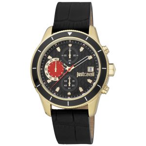 Black Leather Watch